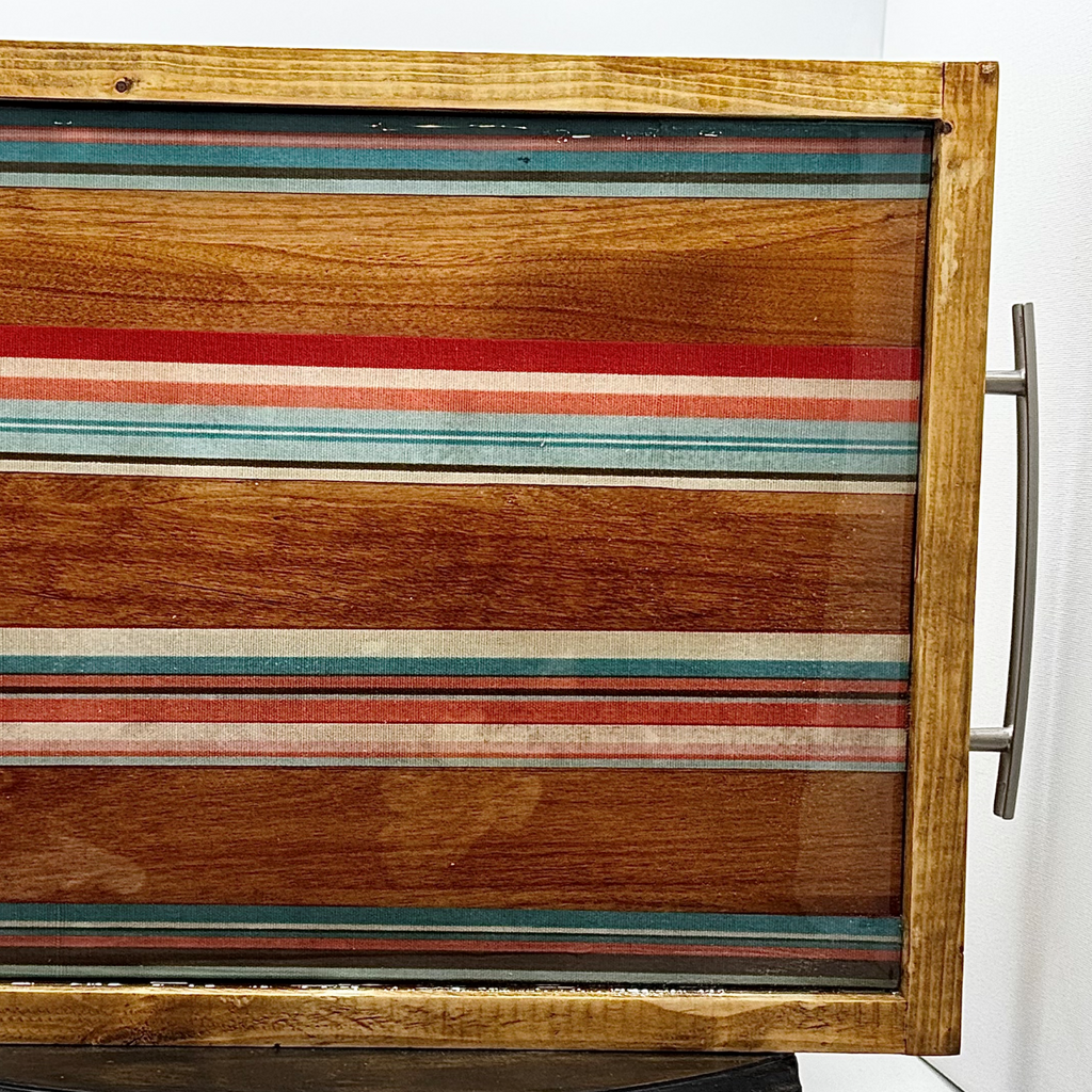Sedona Stripe Wooden Tray