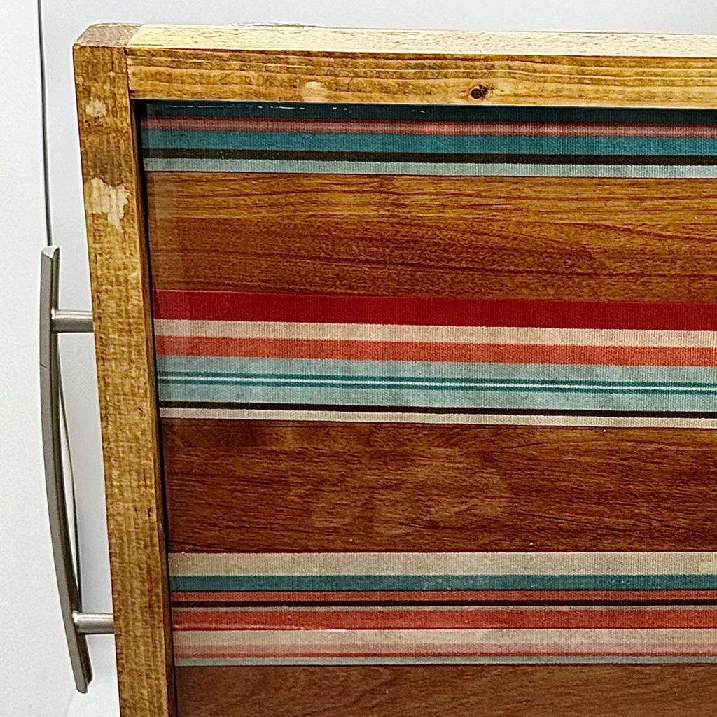 Sedona Stripe Wooden Tray