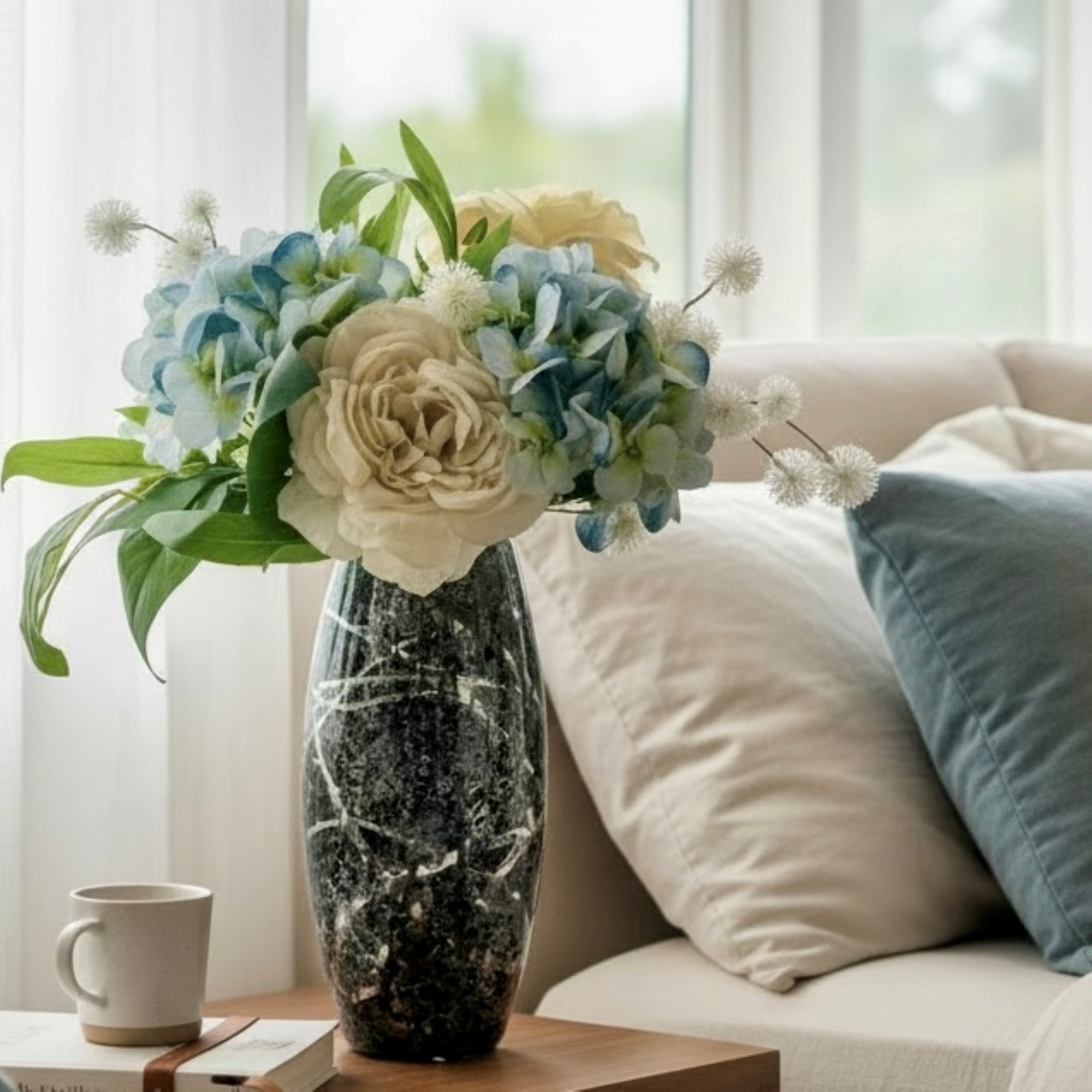 Shadowed Swirl Glass Vase Collection