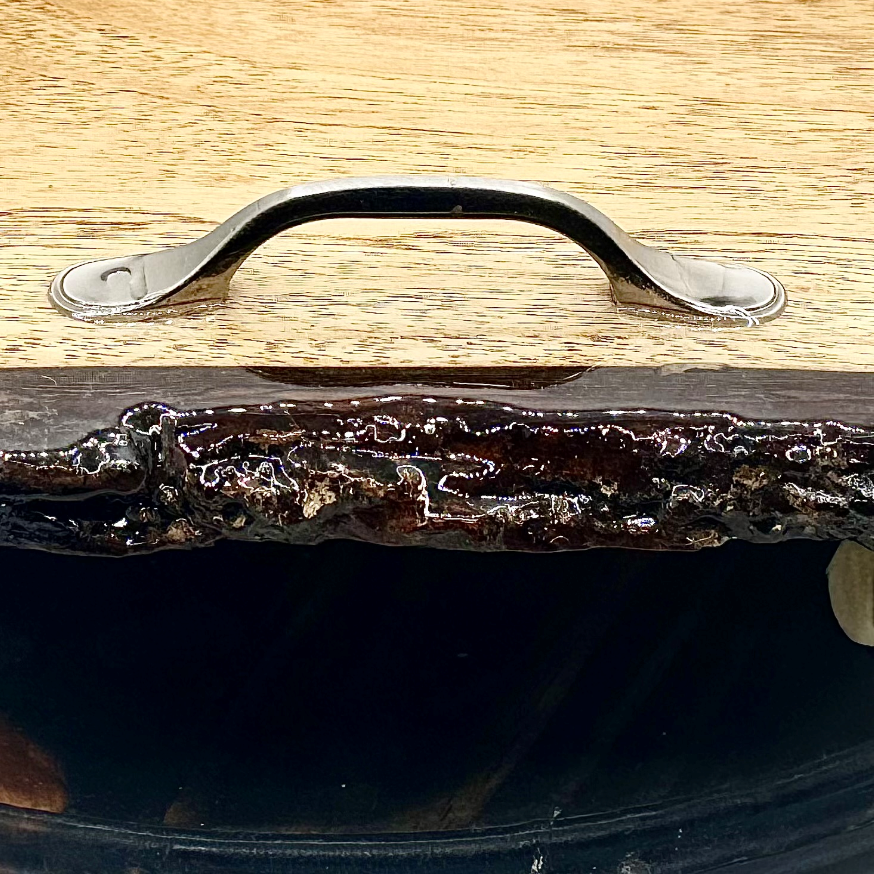 Silver Tide Live Edge Wooden Tray