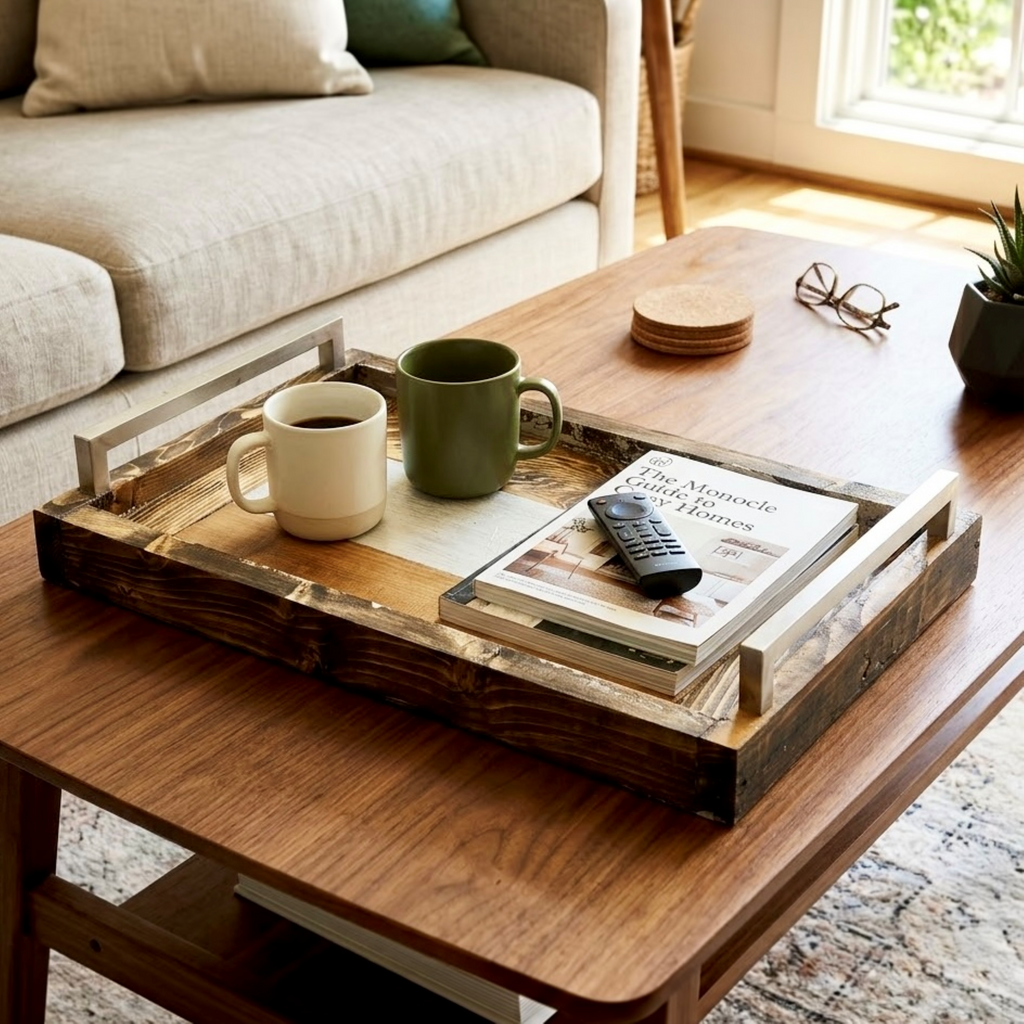 Silver Lining Wooden Tray Collection