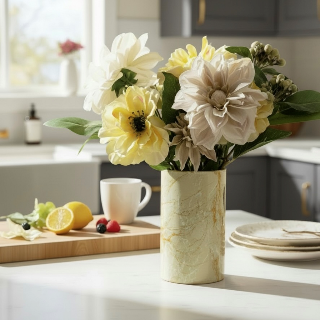 Solar Marble Glass Vase Collection