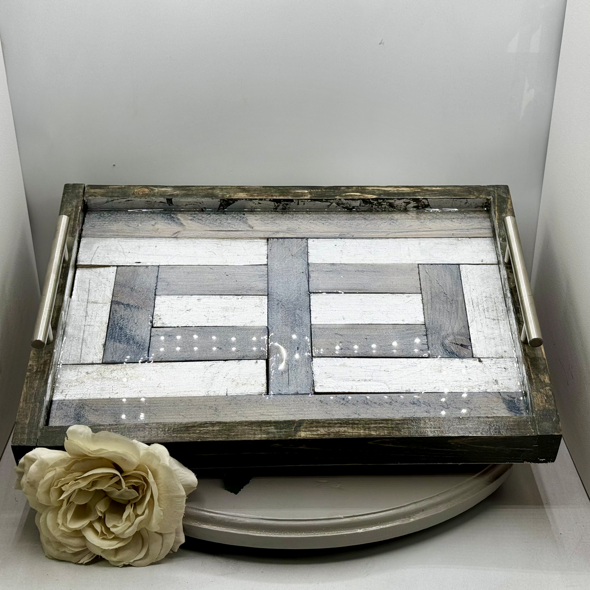 Sterling Mosaic Wooden Tray