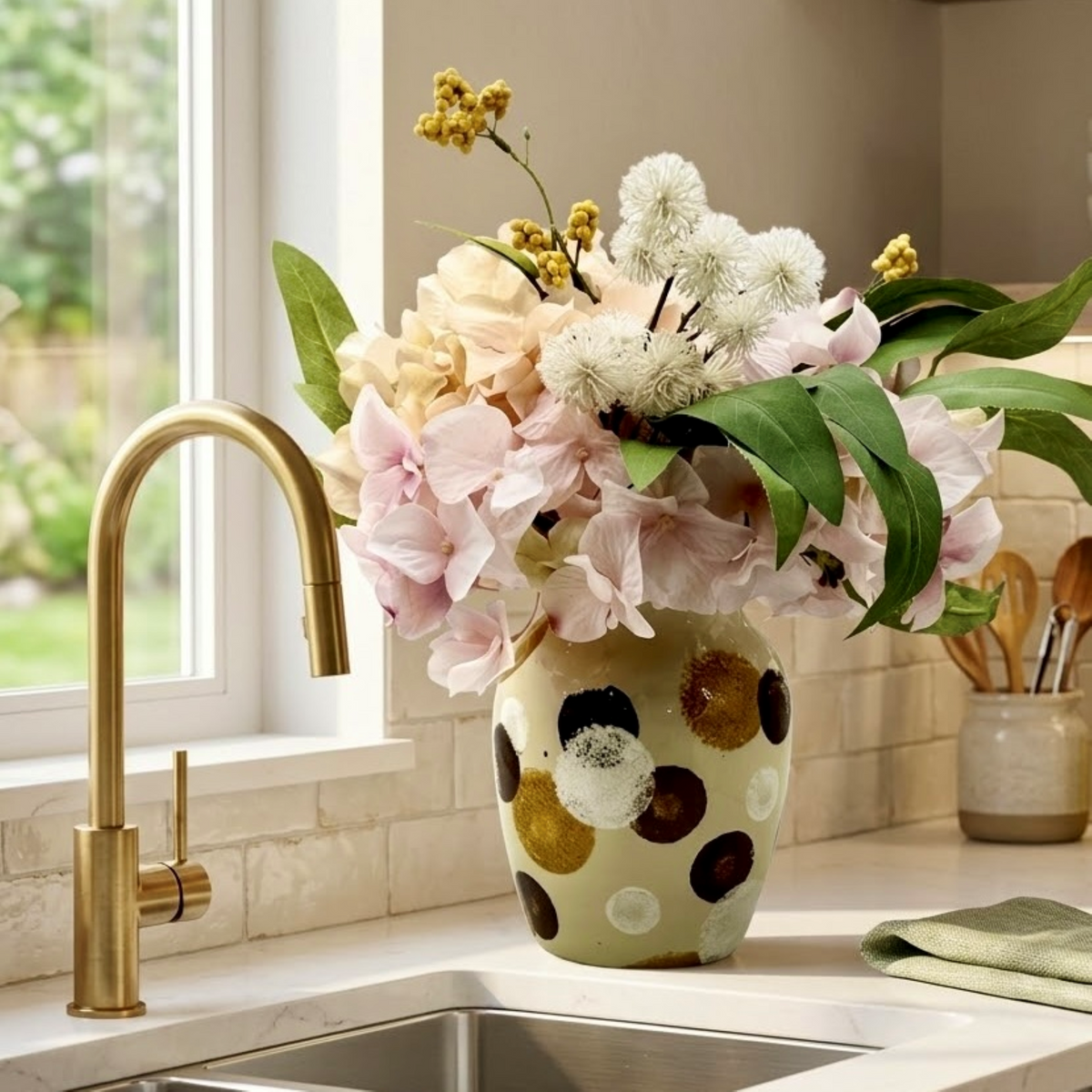 Stippled Orb Glass Vase Collection