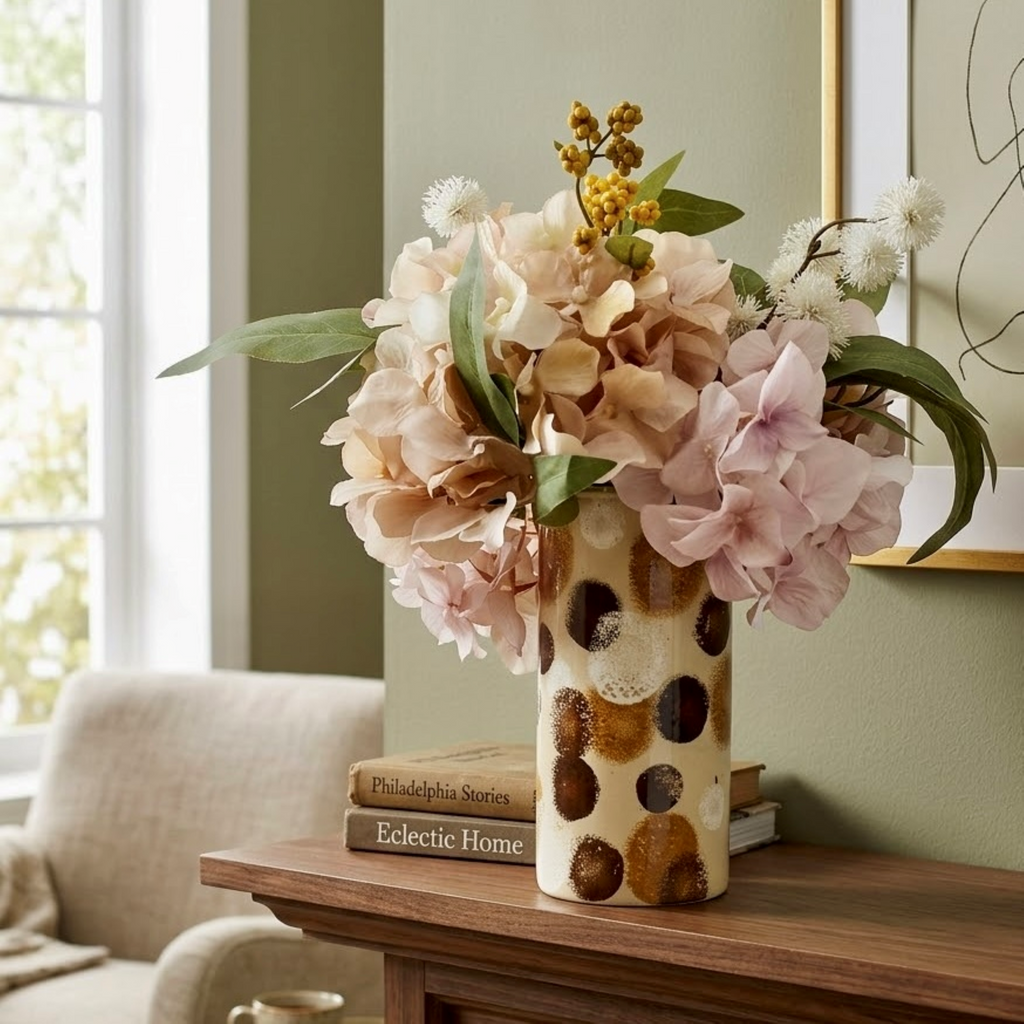 Stippled Orb Glass Vase Collection