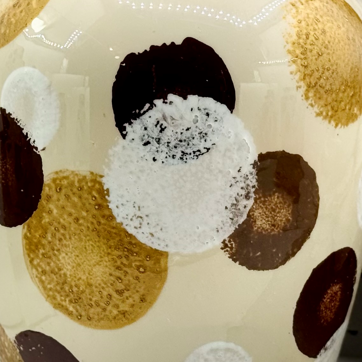 Stippled Orb Glass Vase Collection