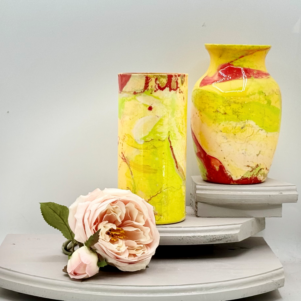 Sun-Baked Glass Vase Collection