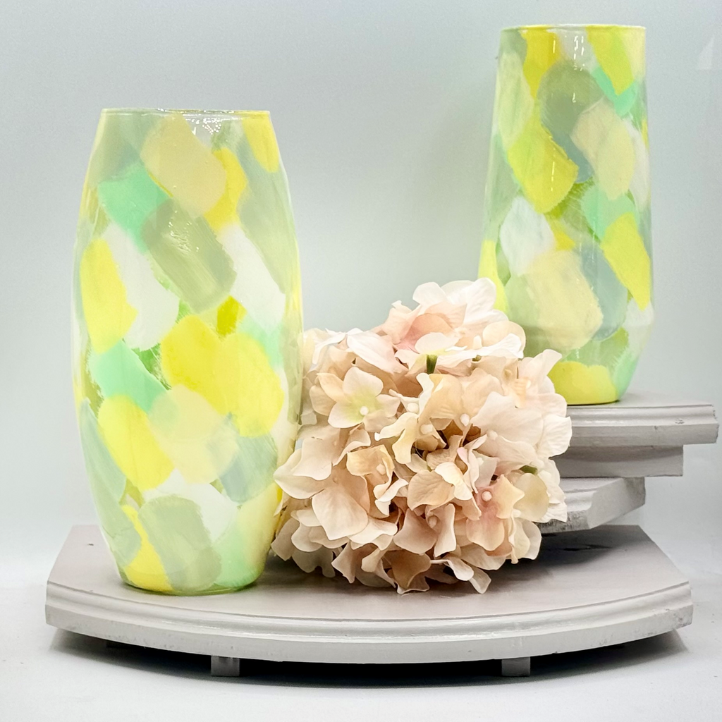 Citrus Mint Glass Vase Collection