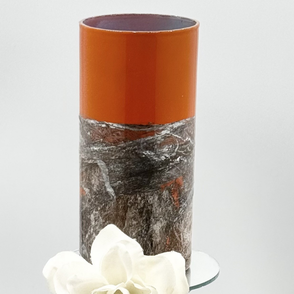 Sunset Marble Glass Vase Collection