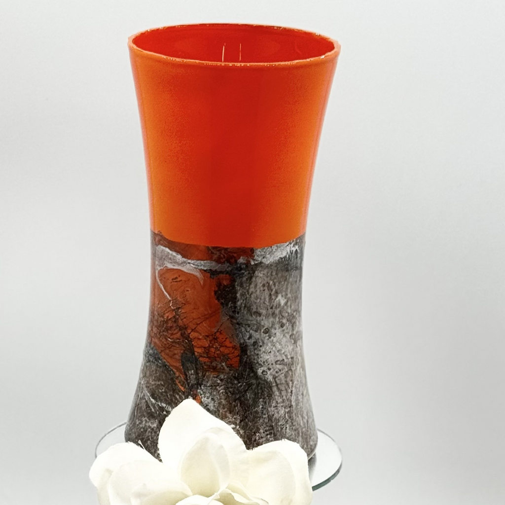 Sunset Marble Glass Vase Collection