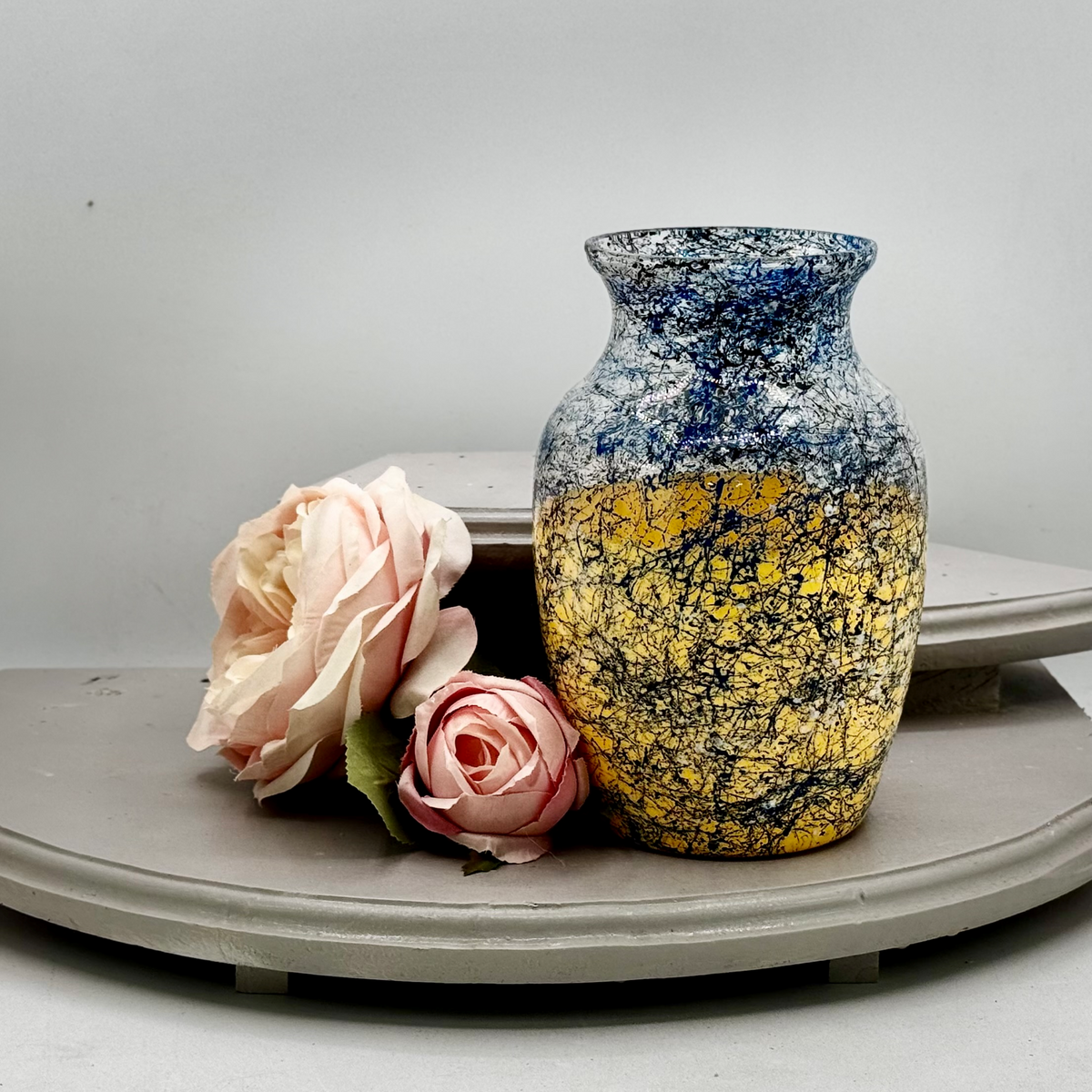 Tangled Indigo Glass Vase Collection