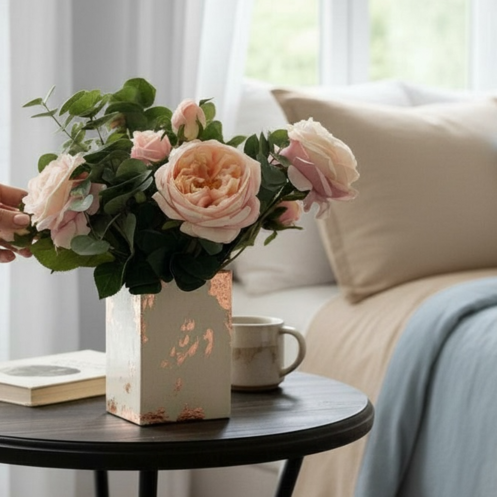 Terra Cotta Copper Glass Vase Collection