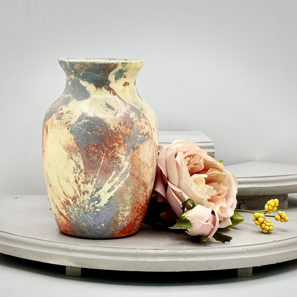 Veined Slate Glass Vase Collection