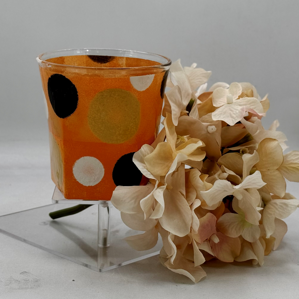 Vintage Dot Rock Glass