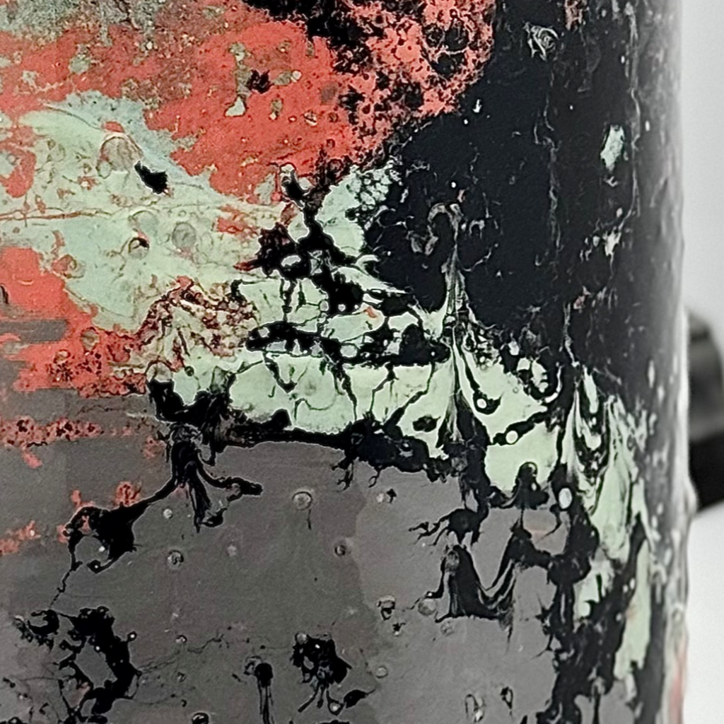 Volcanic Coral Glass Vase Collection