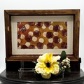 Walnut & Gold Wooden Tray
