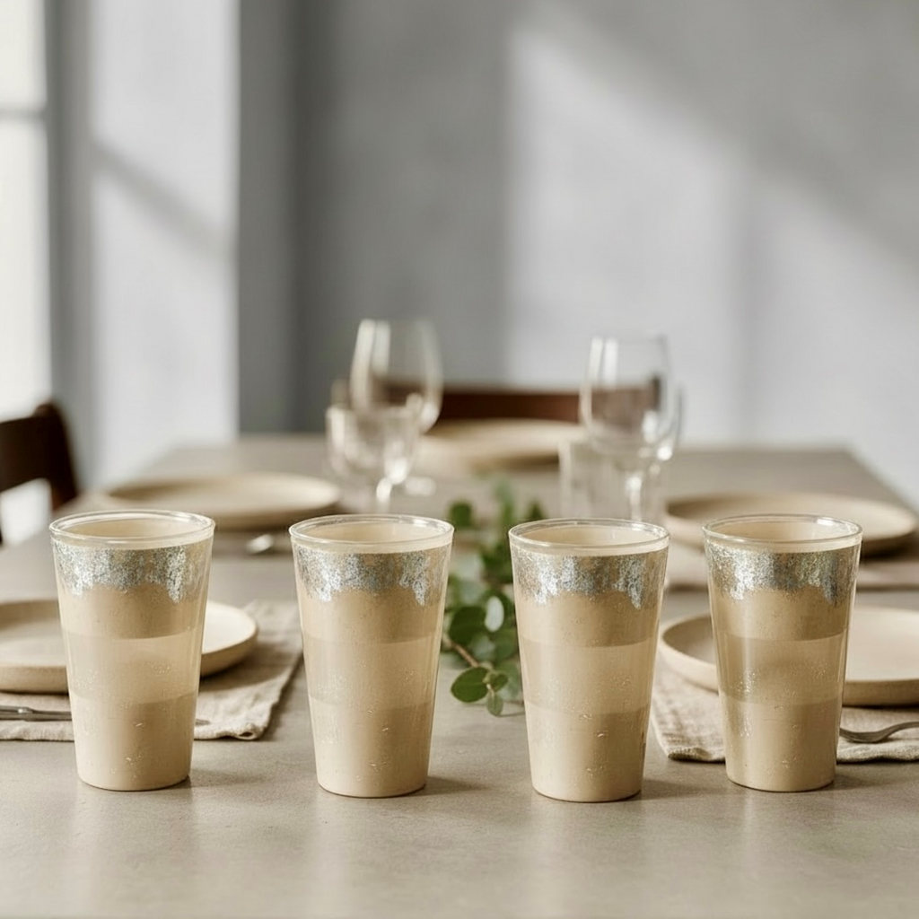 Weathered Silver Pub Glass