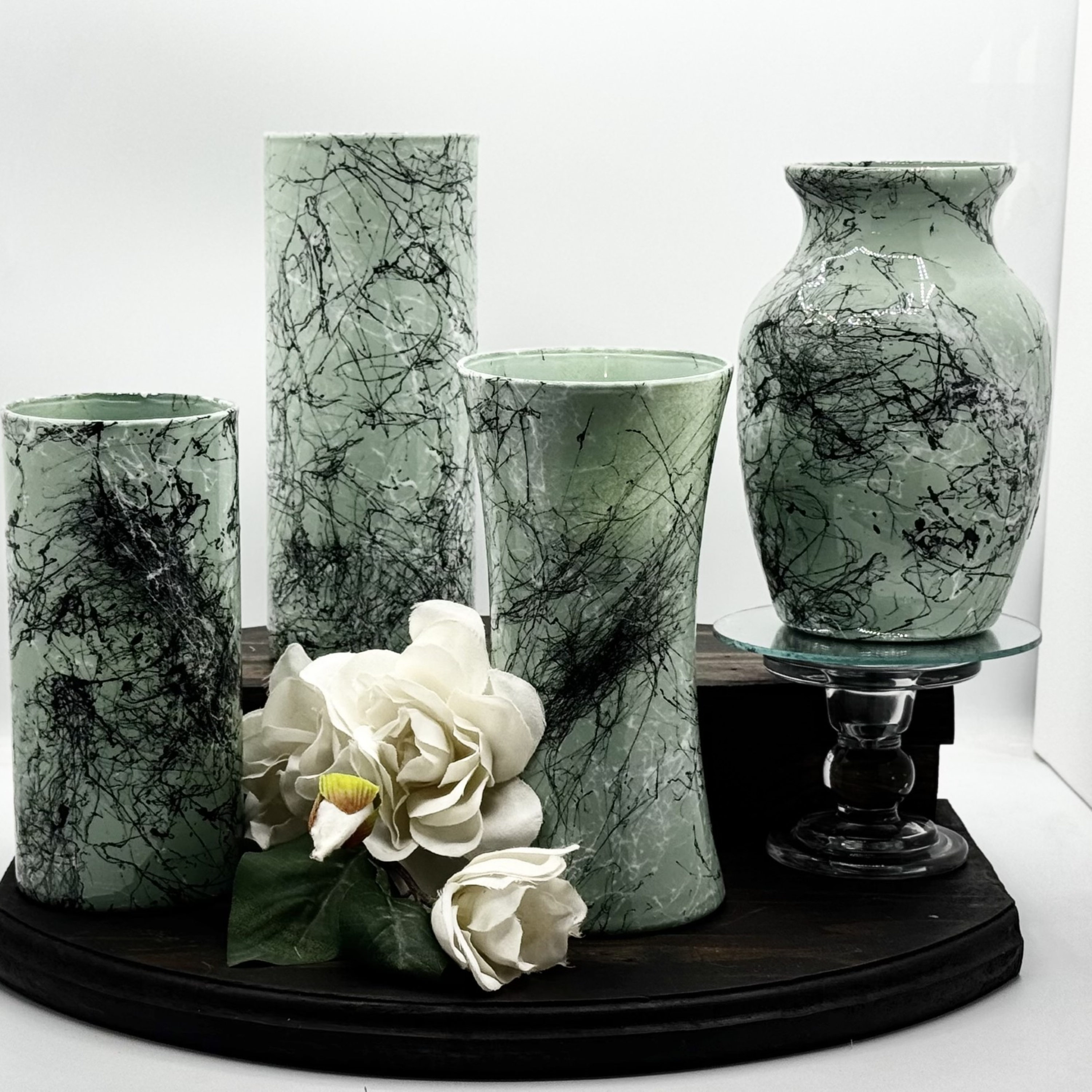 Whisper Stone Glass Vase Collection